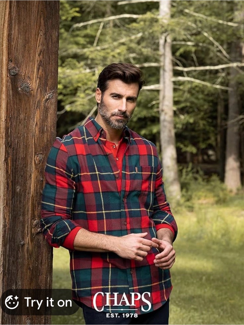 Men’s 2x Ralph Lauren Chaps Brushed Flannel Tartan Plaid Shirt NWT